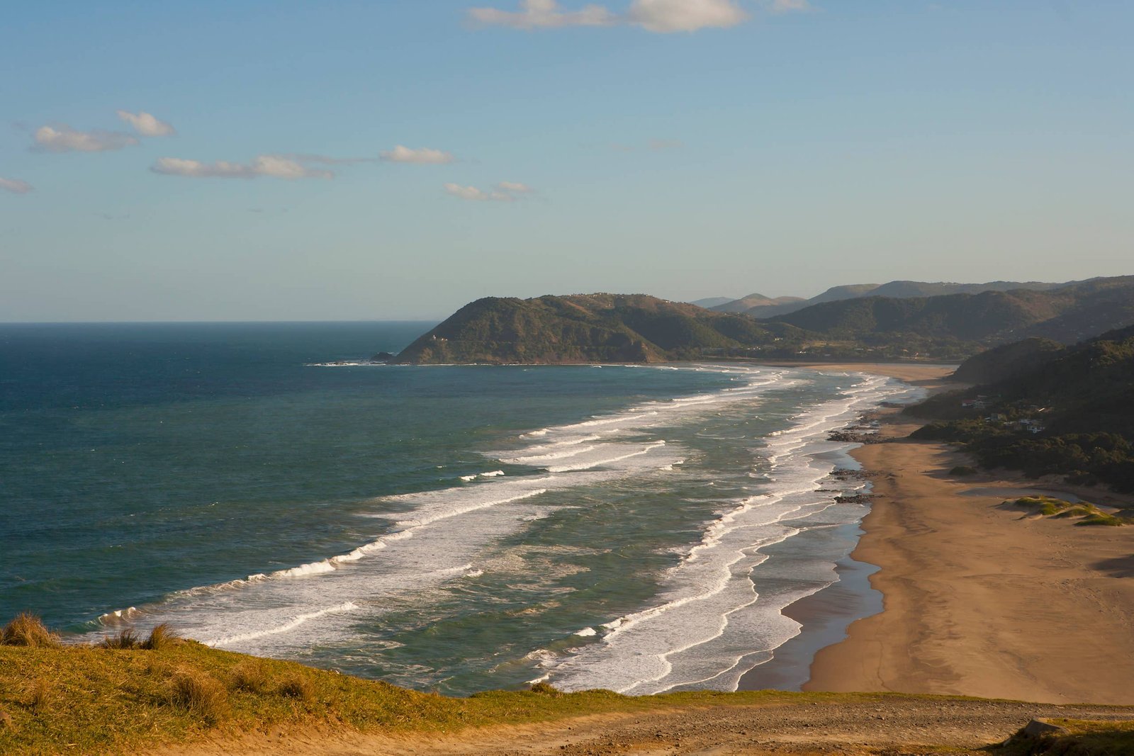 Calm coastline at Second Beach, Port St Johns, South Africa